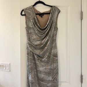 Silvery stretchy dress